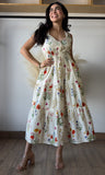Flower Print Midi Dress