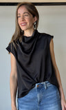 Cowl Neck Sleeveless Top