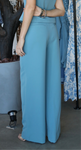 Blue High-waisted Pants