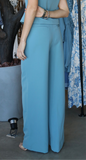 Blue High-waisted Pants