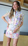 Floral Embroidered Lace Blouse