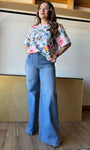 Allover Print Oversized Tee