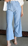 Stripe High Waisted Linen Pants