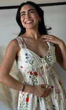 Flower Print Midi Dress