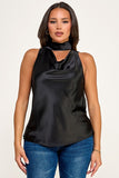 Satin Sleeveless Top