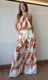 Rust Print Pants