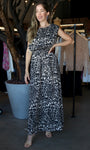 Leopard Print Sleeveless Maxi Dress
