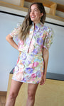 Floral Embroidered Lace Blouse