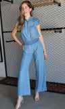High Waisted Smocked Waist Casual Pants