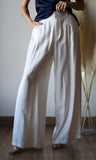 High Waist Tailored Wide Pants