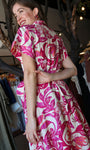 Printed Button-Down Maxi Dress