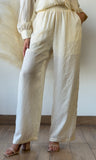 Rhinestone Detail Elastic Pants&nbsp