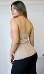 Strapless Button Down Bustier: