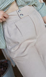 Linen Cropped Pants
