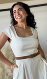 Ivoy Belt Dress