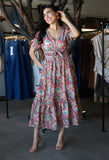 Ruffle Hem Midi Dress