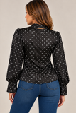 Polka Dot Scarf Top