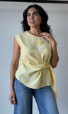Yellow Button Flower Top