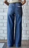 Mid Rise Wide Leg Jeans