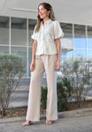 Lace Balloon Sleeve Blouse