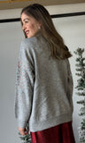 Sequin Detail Sweater Top