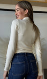 Rib High-neck Sweater