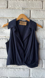Navy Sleeveles Top