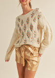 Sequin Embellished Sweater